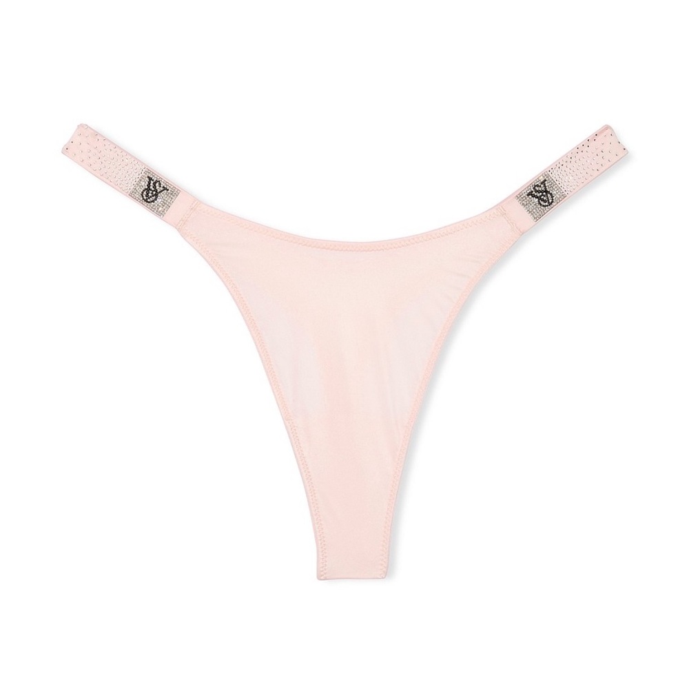 Victoria's Secret Light Pink Thong💥shine strap ✨very sexy panty💥🎀